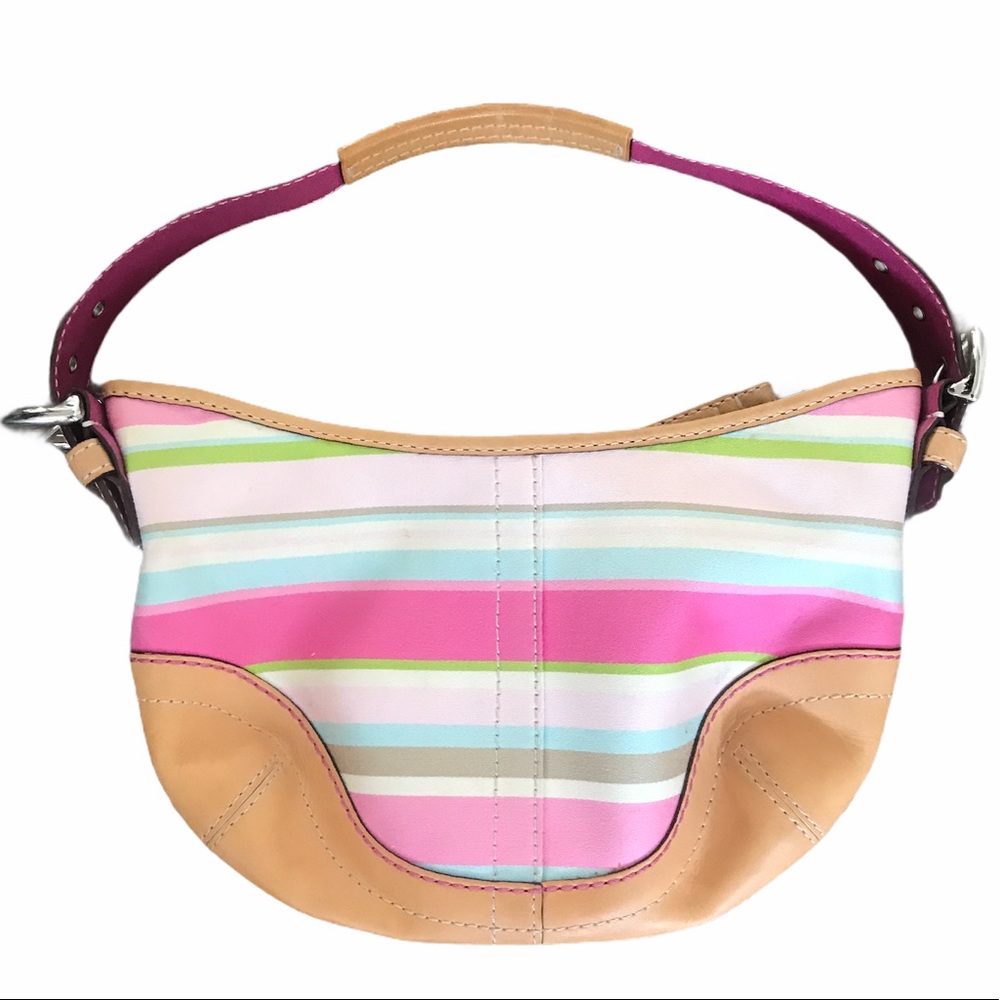 Coach Soho twill hobo bag in Spring pastels